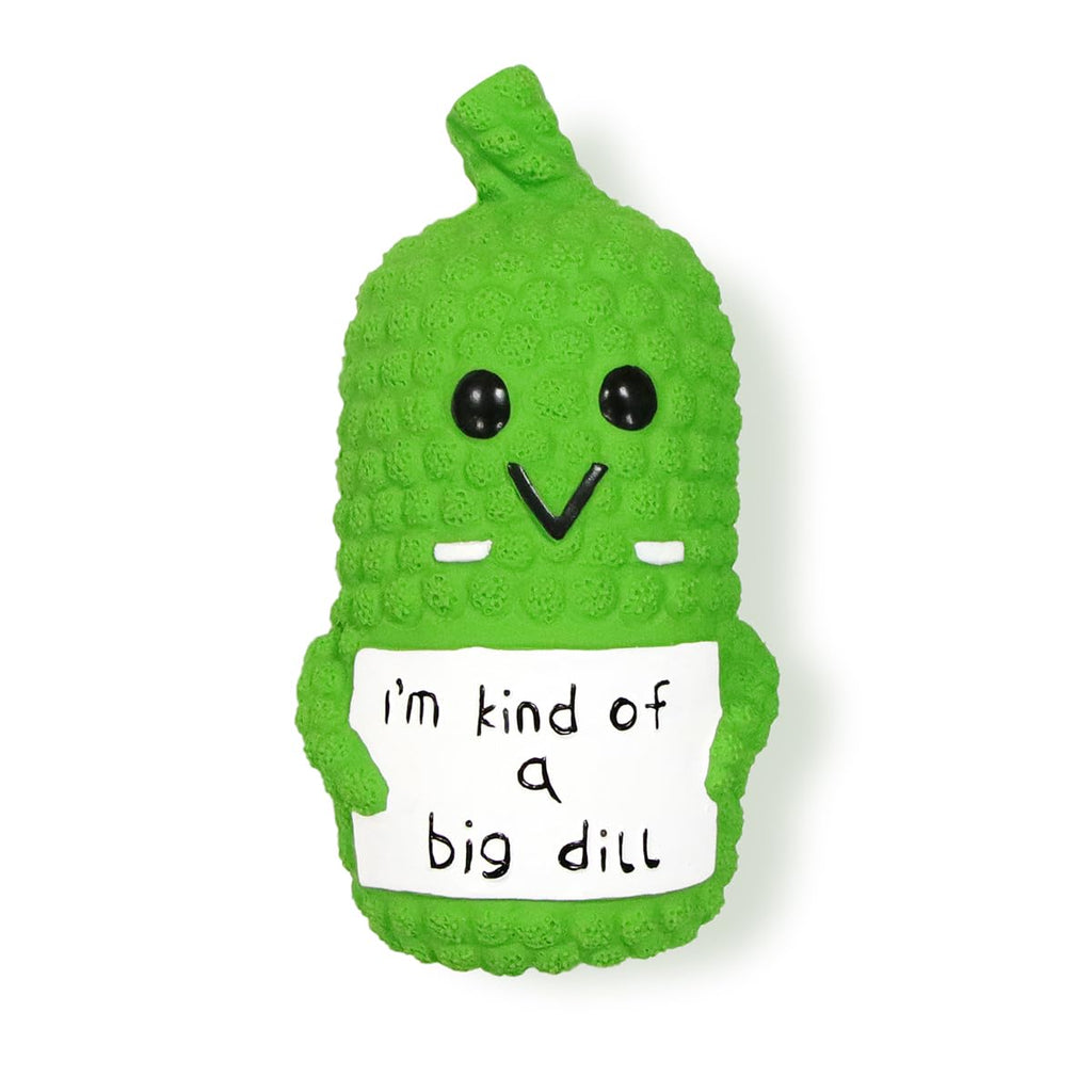 I’m Kind of a Big Dill Squeaky Pickle Dog Toy