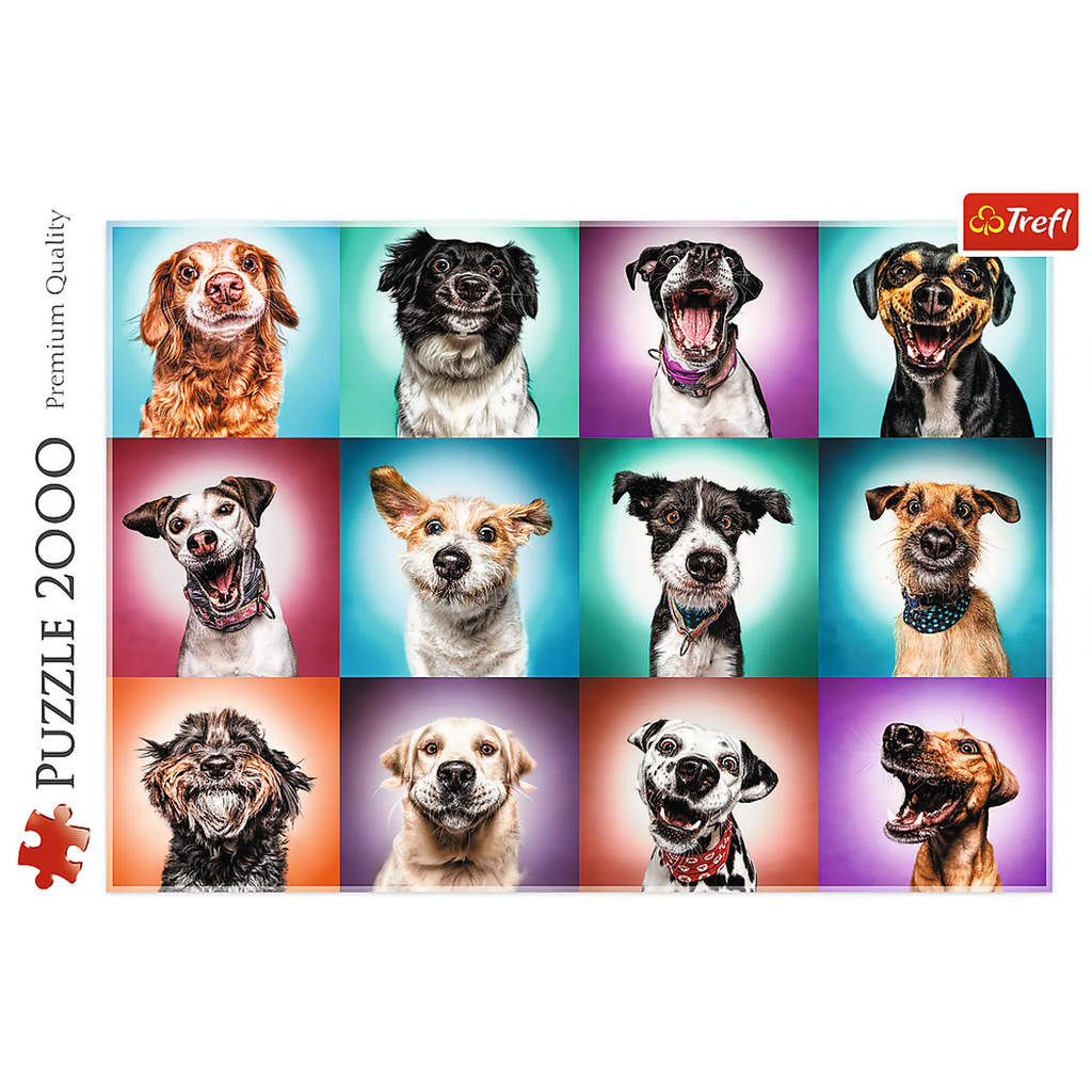 Jigsaw Puzzles - "2000" - Funny dog portraits II