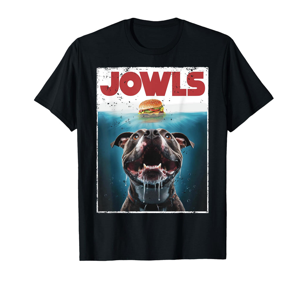JOWLS Pit Bull T-Shirt | Funny Pittie Dog Mom Tee