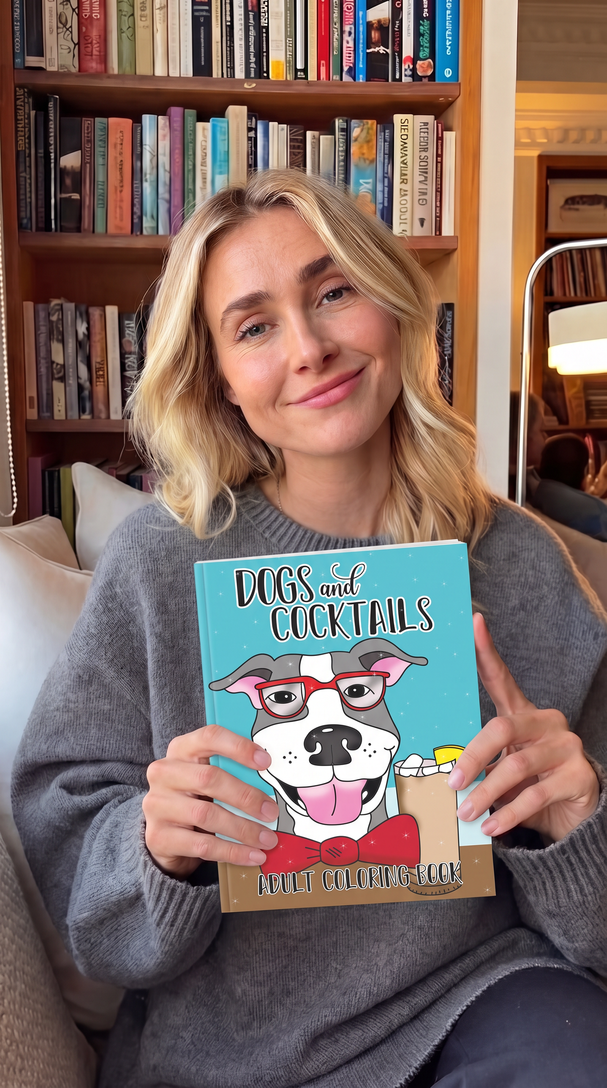 Dogs & Cocktails Adult Coloring Book