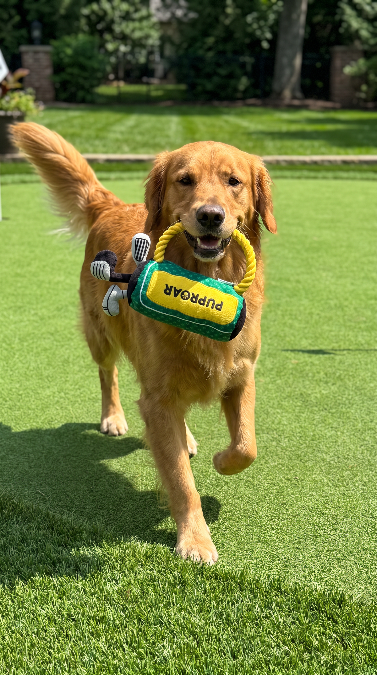 PUPROAR Golf Club Squeaky Dog Toy